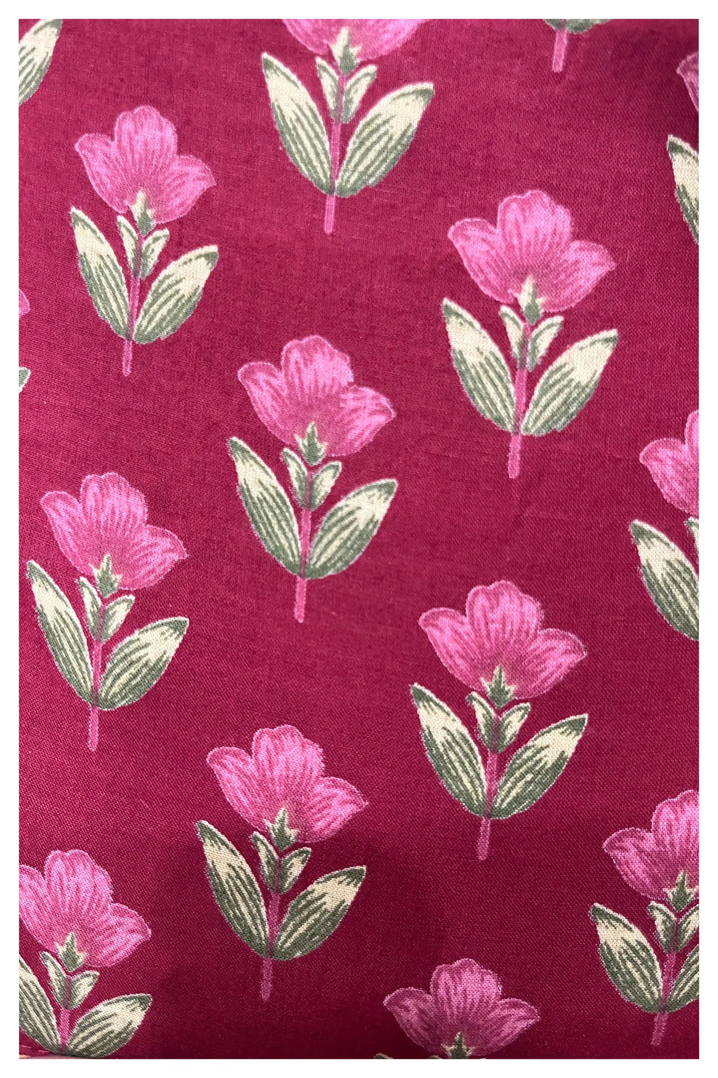 Wine Floral Hand Printed Halter Maxi Dress