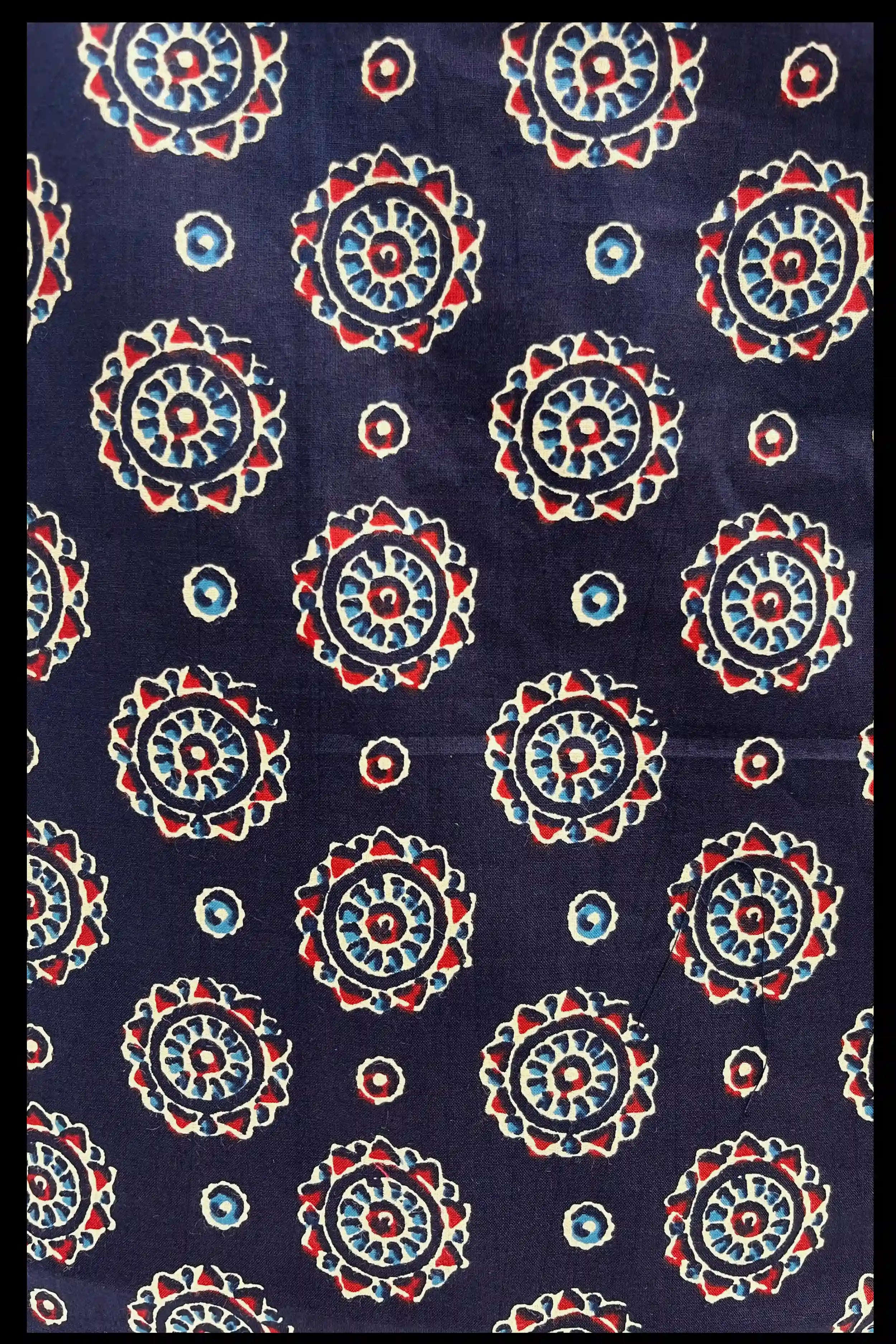 Black Hand Printed Short Kurti